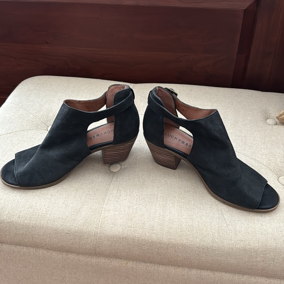 Lucky Brand Barimo Open Toe Leather Bootie - Picture 3 of 3